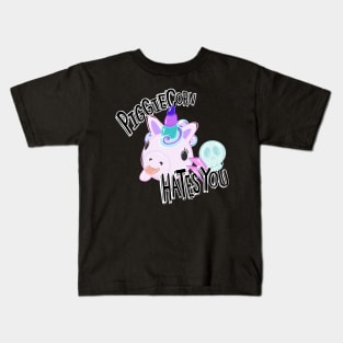 PiggieCorn Hates You! Kids T-Shirt